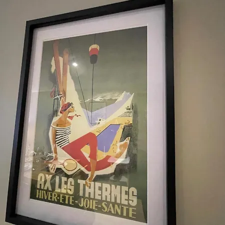 Cosy Spacieux 6 Pers Ax Thermes Centre Parking 公寓 阿克斯莱泰尔姆